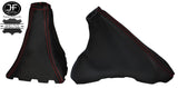RED STITCH LEATHER GEAR HANDBRAKE GAITER FITS OPEL VAUXHALL OMEGA B 1994-1999