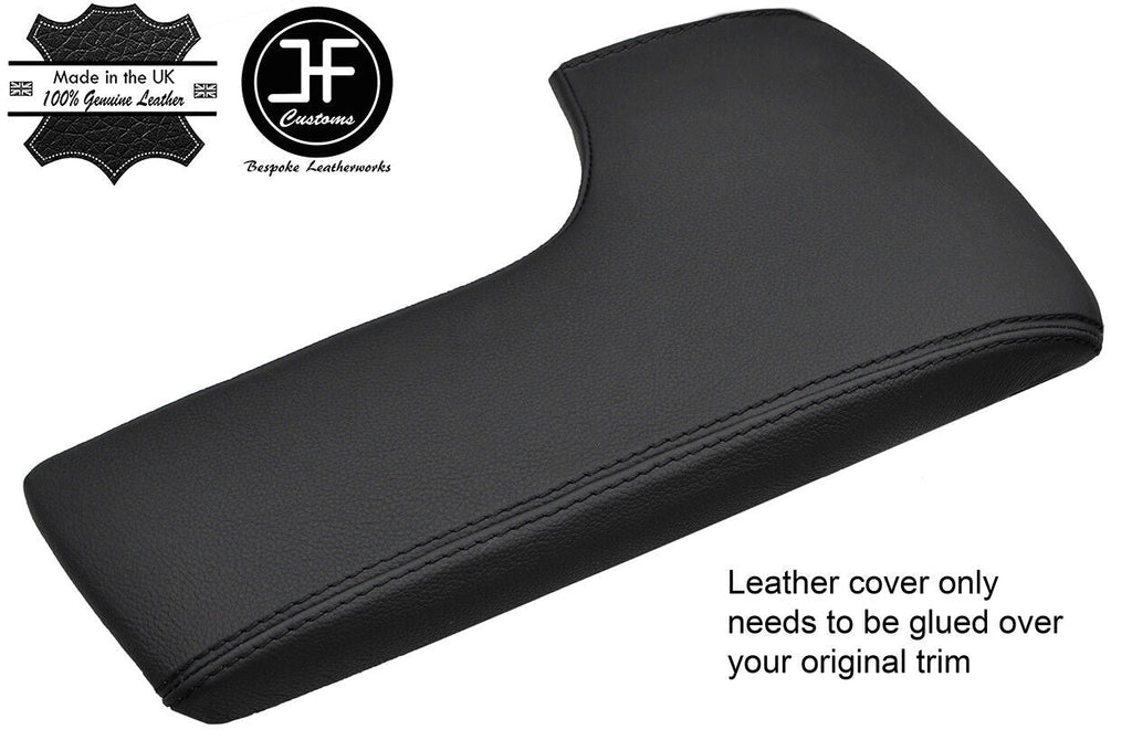 BLACK STITCHING ARMREST LID REAL LEATHER COVER FITS LEXUS IS250 IS350 2014-2017