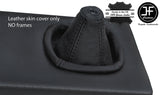 BLACK STITCHING REAL LEATHER MANUAL GEAR GAITER FITS LANCIA MONTECARLO SCORPION