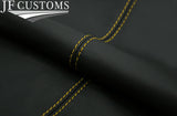YELLOW STITCH CENTER CONSOLE ARMREST LID LEATHER SKIN COVER FITS HUMMER H2 03-07