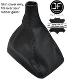 BLACK STITCHING REAL LEATHER MANUAL GEAR STICK GAITER FITS MICRA K11 1993-2002