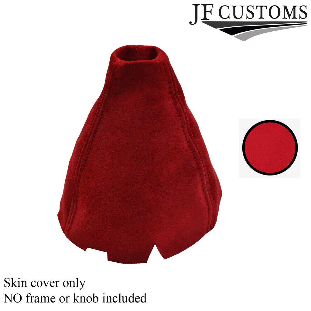 RED SUEDE FITS HONDA CIVIC FK2 S TYPE S MK8 2006 TO 2012 GEAR GAITER CUSTOM NEW
