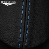 FITS BMW E38 AUTO 7 SERIES GEAR GAITER LEATHER SHIFT BOOT LIGHT BLUE STITCH