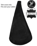 BLACK STITCH REAL SUEDE GEAR GAITER OVER RUBBER FITS TRIUMPH TR6 1969-1976