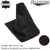 RED STITCH LEATHER GEAR COVER FITS ISUZU D MAX 02-12 & CHEVROLET COLORADO