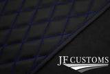 BLUE DIAMOND STITCH VINYL 2X TAILORED FLOOR MAT CARPETS FOR LOTUS ELISE S1
