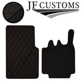 ORANGE DIAMOND VINYL 2X TAILORED FLOOR CARPETS FOR SMART FORTWO 450 03-07 JF1