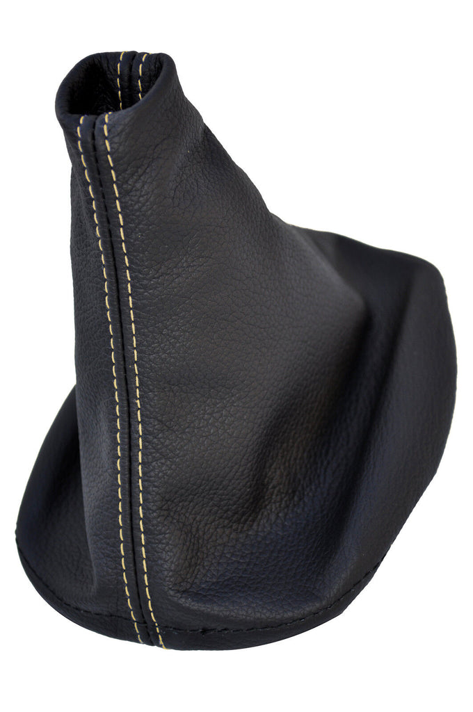 FITS VW NEW BEETLE 1998-2005 LEATHER GEAR GAITER BEIGE  STITCHING CUSTOM NEW
