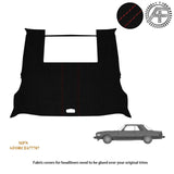 LUXE SUEDE HEADLINER WITH SUNROOF COVER FITS MERCEDES BENZ SLC C107 1972–1981