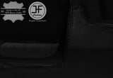 BLACK STITCH CENTRE CONSOLE + GAITERS LEATHER COVERS FOR MERCEDES G WAGON W460