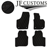 BROWN DIAMOND VINYL 4X TAILORED FLOOR CARPETS FOR SKODA SUPERB MK2 08-15