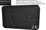 WHITE STITCH 2X FRONT DOOR CARDS LEATHER COVERS FITS MORRIS MINOR 1000 55-71