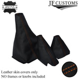 ORANGE STITCHING LEATHER GEAR HI LOW HANDBRAKE FOR LAND ROVER DISCOVERY MK1 MK2