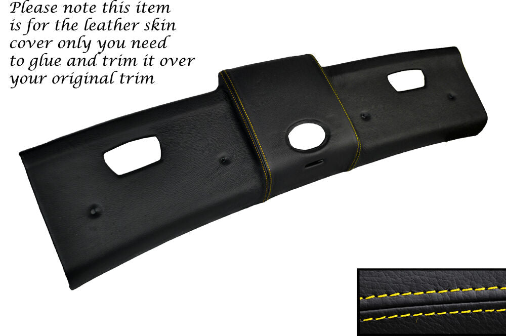 YELLOW STITCH TOP ROOF PANEL LEATHER SKIN COVER FITS SMART FORTWO 451 07-14