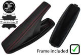 RED STITCHING REAL LEATHER HANDBRAKE+PLASTIC FRAME FOR BMW 6 E63 E64 04-11