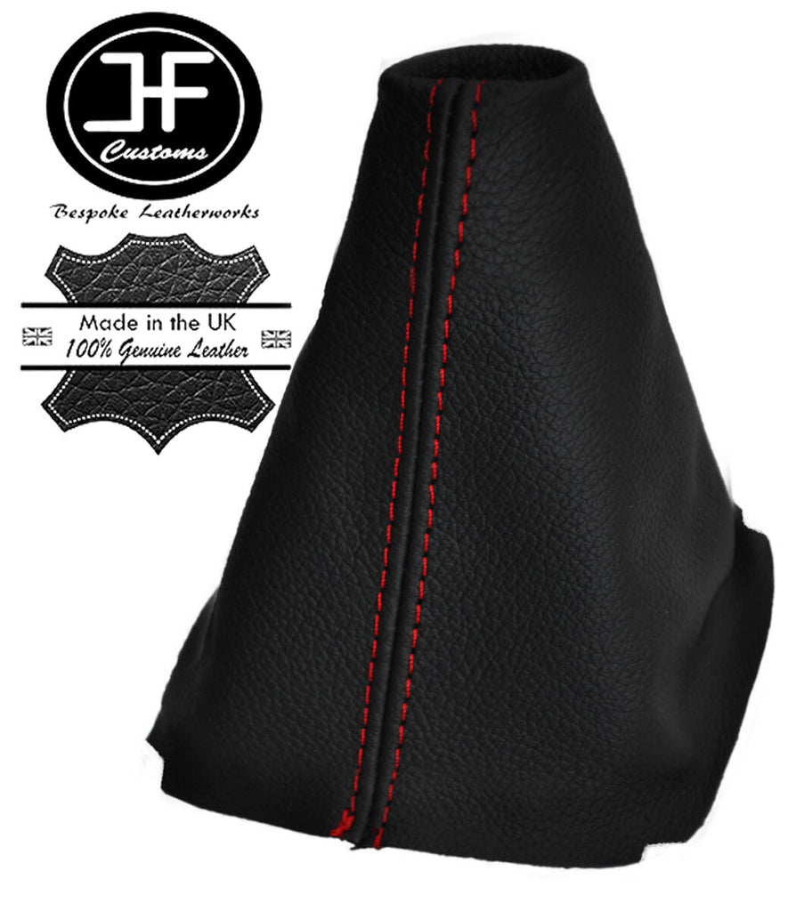RED STITCH REAL LEATHER MANUAL GEAR GAITER FITS HYUNDAI I20 2013-2017 CUSTOM NEW