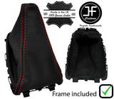RED STITCH LEATHER MANUAL GEAR+PLASTIC FRAME FITS VAUXHALL CROSSLAND X  17-19
