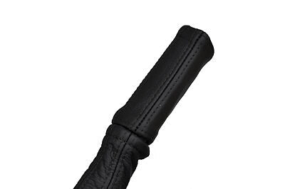 black stitch FITS FORD TRANSIT MK1 LEATHER HANDBRAKE HANDLE COVER ONLY