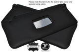 BLACK STITCHING 2X SUN VISORS LEATHER COVERS FITS ALFA ROMEO 33 CUSTOM NEW