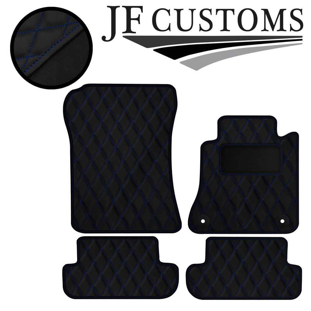 BLUE  DIAMOND STITCH VINYL 4XTAILORED FLOOR CARPET FOR MERCEDES CLK 03-10 JF1