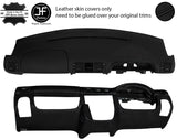 BLACK STITCH TOP & LOWER DASHBOARD LEATHER COVERS FOR MERCEDES ML W163 01-05