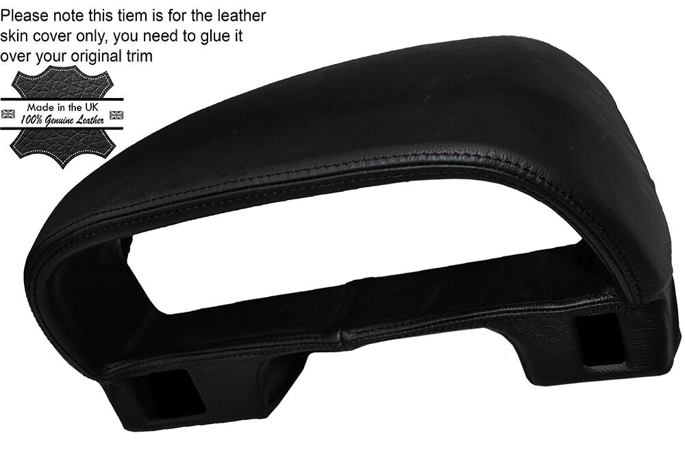 BLACK  STITCH SPEEDO SURROUND TRIM LEATHER COVER FITS HONDA CIVIC EF 1989-1992