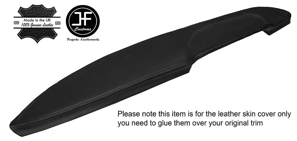 BLACK STITCHING TOP DASH DASHBOARD LEATHER COVER FITS FORD CONSUL MK2 CUSTOM NEW