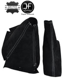 WHITE STITCH  FITS NISSAN SKYLINE R33 GTS GTR GTST 1993-1998 PU SUEDE GAITERS