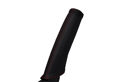 red stitch FITS CITROEN C4 2004+ LEATHER HANDBRAKE HANDLE ONLY CUSTOM NEW