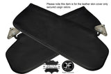 BLACK STITCHING 2X SUN VISORS LEATHER COVERS FITS HILLMAN MINX SERIES 3 MK3