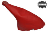 RED LEATHER SKIN HANDBRAKE GAITER FITS MG ZR MGZR 2003-2005 CUSTOM NEW
