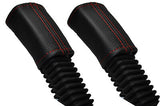 RED STITCH FITS RANGE ROVER VOGUE L322 02-12 2X SEAT BELT STALK LEATHER COVERS