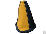 FITS RENAULT MEGANE MK1 MK2 COUPE GEAR GAITER BLACK & YELLOW CUSTOM NEW