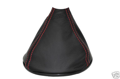 FITS MAZDA RX8 03+ GEAR GAITER COVER BOOT LEATHER RED ST MADE IN UK