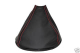 FITS MAZDA RX8 03+ GEAR GAITER COVER BOOT LEATHER RED ST MADE IN UK