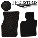 BEIGE DIAMOND STITCH VINYL 4X TAILORED FLOOR CARPETS FOR BMW MINI F56 13-21 JF1