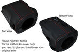 RED STITCH STEERING SHROUD LEATHER COVER FITS NISSAN S13 200SX 180SX 88-93