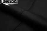 BLACK STITCH LEATHER 2X REAR DOOR CARD TRIM COVERS FOR SUBARU LEGACY MK2 94-99