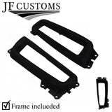 BLACK STITCH SUEDE AUTO GEAR SURROUND + FRAME FOR BMW 5 SERIES F10 F11 10-16