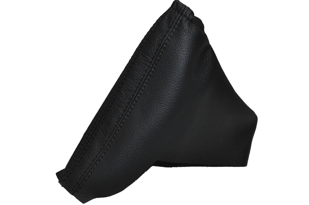 BLACK DOUBLE STITCH FITS  ZAFIRA A 1999-2005  BLACK LEATHER HANDBRAKE GAITER
