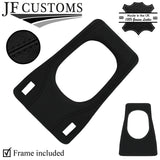 BLACK STITCH LEATHER GEAR SURROUND TRIM + FRAME FOR PORSCHE 944 1982-1991