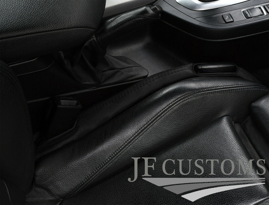 BLACK ITALIAN LEATHER 2X CAR KEY HOLDER PROTECTOR FOR AUDI Q2 2016-2022
