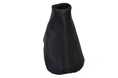 FITS VW PASSAT DSG B6  LEATHER GAITER BLACK DOUBLE STITCH CUSTOM NEW MADE IN UK