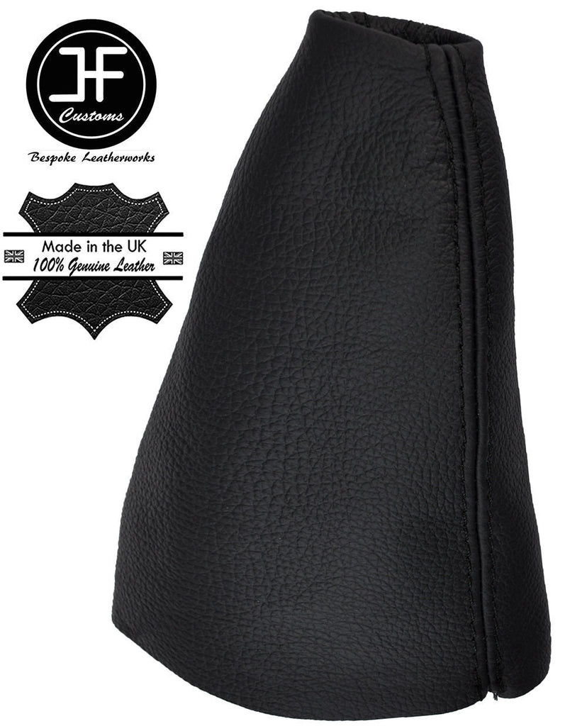 BLACK STITCH FOR  HYUNDAI COUPE 1999-2002 GEAR GAITER SHIFT BOOT REAL LEATHER