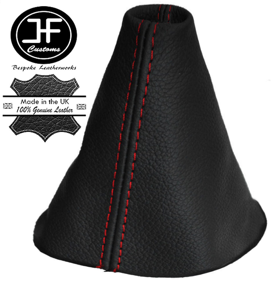 RED STITCH MANUAL REAL LEATHER GEAR GAITER FITS RANGE ROVER EVOQUE 2011-2016