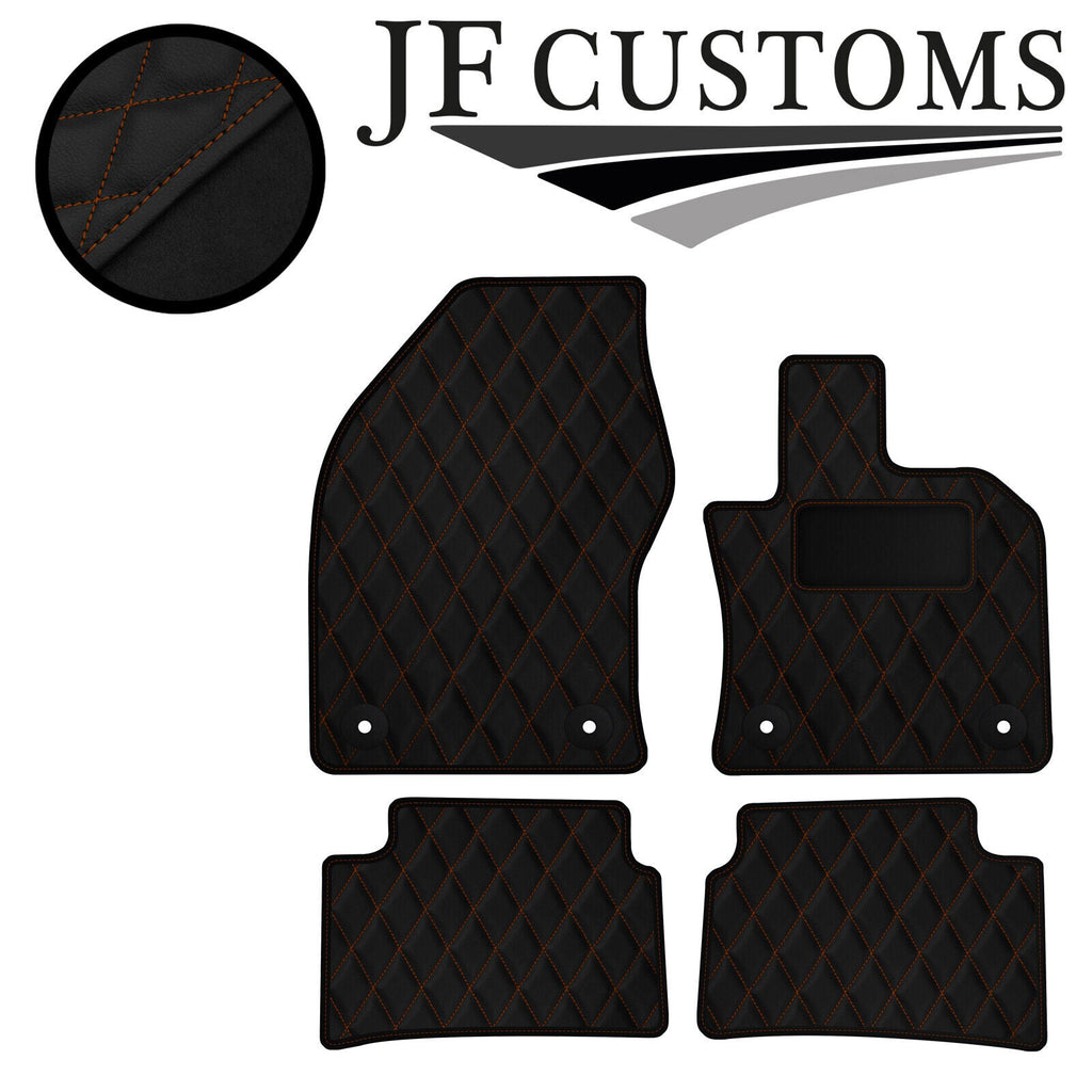 TAN DIAMOND STITCH VINYL 4X TAILORED FLOOR CARPET FOR LEXUS UX 18-21 JF1