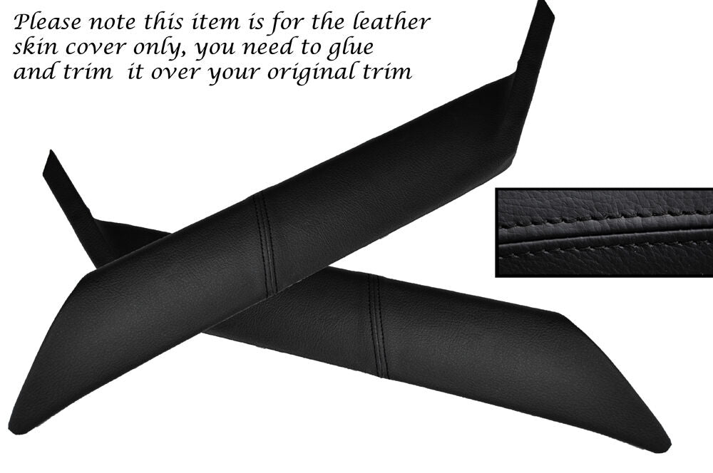 BLACK STITCH 2X WINDSCREEN A PILLAR SKIN COVER FITS FITS TRIUMPH TR7 TR8 76-81
