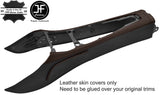 BLACK & BROWN REAL LEATHER CENTRE CONSOLE TUNNEL COVER FOR BMW Z4 E85 E86 03-09