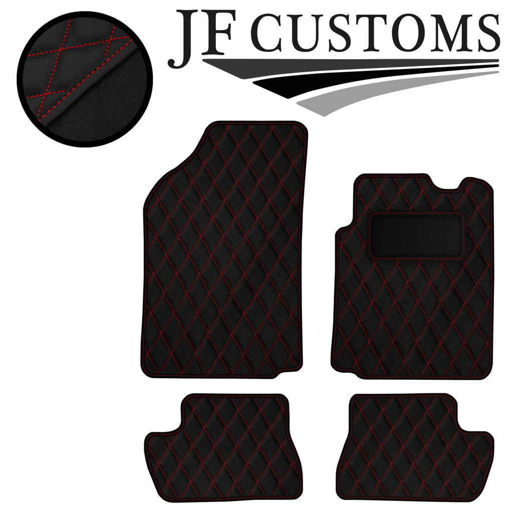 BEIGE DIAMOND STITCH VINYL 4X TAILORED FLOOR CARPETS FOR CITROEN C2 03-09 JF1