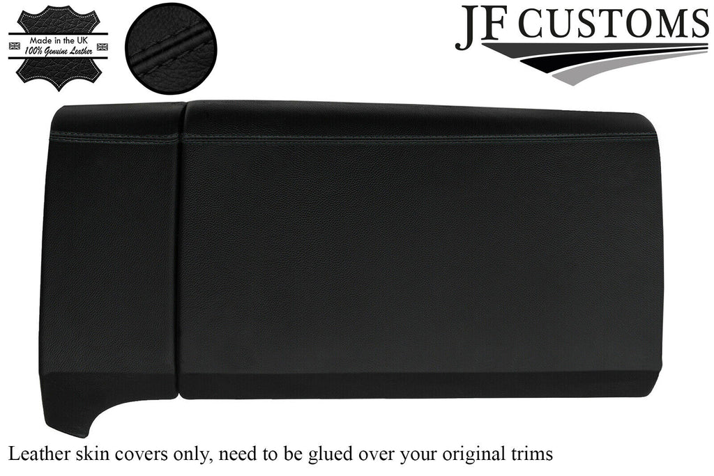 BLACK STITCH LEATHER GLOVEBOX COVER FOR PORSCHE CAYENNE 955 MK1 03-10 CUSTOM NEW